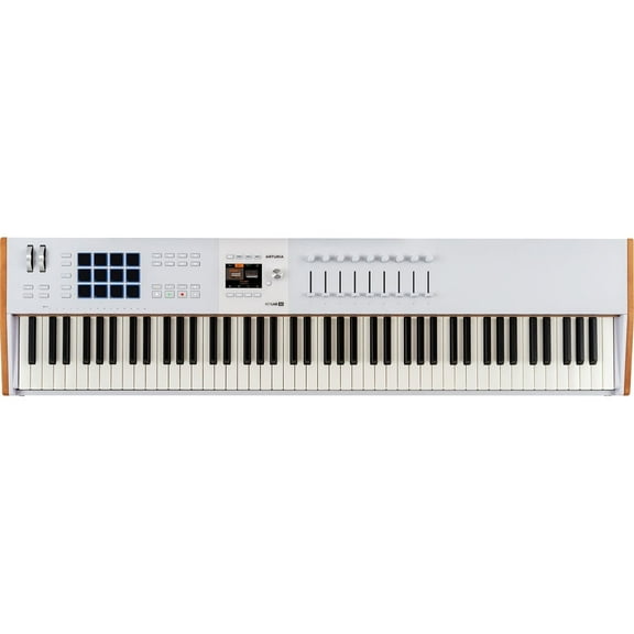 Arturia KeyLab 88 mk3 88-Key Weighted Hammer MIDI Controller Keyboard, White