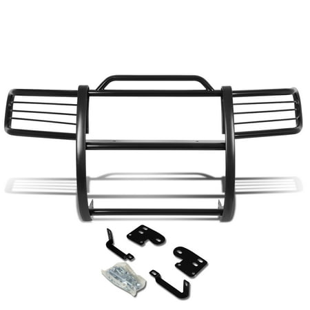 For 1998 to 2000 Nissan Frontier / Xterra Front Bumper Protector Brush Grille Guard (Black)