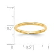 thumbnail image 3 of 14k Yellow Gold 2mm Lightweight Comfort Fit Wedding Band Size 8.5, 3 of 4