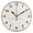 Black, variant on 9.84in Ocean Waves and Rain PVC Canvas Wall and Table Clock with Canvas Texture, Black or Gold Hands