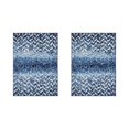 thumbnail image 5 of Better Trends Bath Rug Set 2 Piece Bath Mat Non Slip Micro Polyester Bathroom Floor Set, Shower, Tub, Casablanca Collection – (Blue), 5 of 5