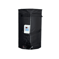 fervidolize Drum Heater 30 Gallon Adjustable Thermostat Black