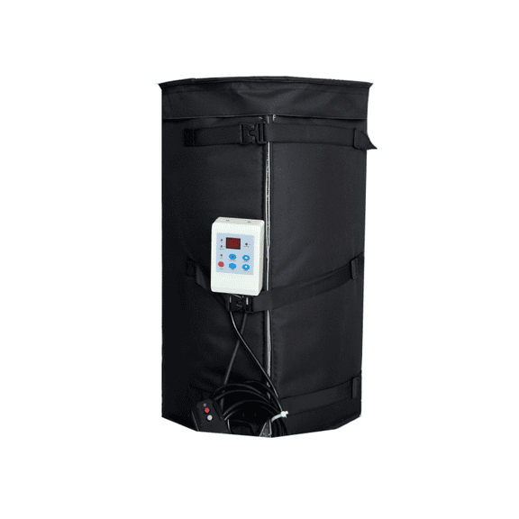 fervidolize Drum Heater 30 Gallon Adjustable Thermostat Black