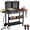 Flattop-Charcoal & Gas Grill, variant on SIXDAY Charcoal and Propane Grill Combo , 12000 BTU Outdoor BBQ Grill with 2 Side Shelves for Backyard Cooking