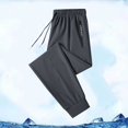 thumbnail image 3 of Migroa Mens Athletic Sweatpants with Zipper Pockets Men's Lightweight Hiking Pants Workout Gym Joggers Pants for Men Running Jogging Pants Dark Gray XL, 3 of 5