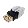 thumbnail image 2 of SF Cable USB 2.0 Type A F/F Keystone Jack Flush Type, 2 of 3