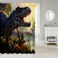 thumbnail image 2 of 3D Dinosaur Shower Curtain Teens Jungle Dinosaur Bathroom Shower Curtain Sets Tropical Animal Fabric Shower Curtain 72"Wx78"L, 2 of 4