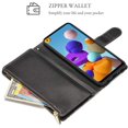 thumbnail image 4 of Samsung Galaxy A53 5G Series Premium Vintage Leather Magnetic Closure Zipper Pocket Wallet Case, 4 of 14