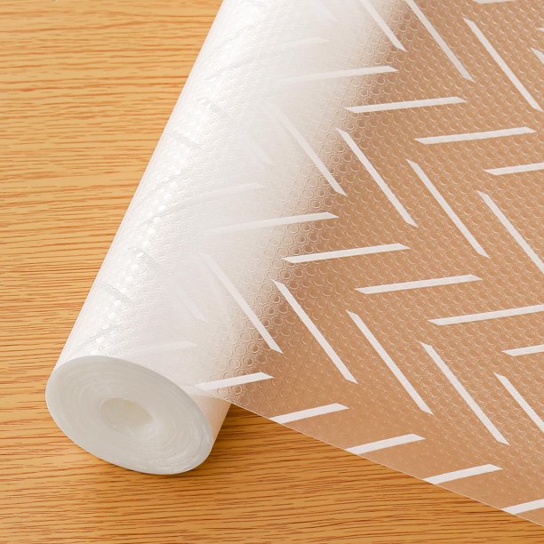 Cooyes Revestimiento para estantes - Revestimientos para estantes no adhesivos para gabinetes de cocina - Papel impermeable para estantes con patrón moderno - Revestimientos duraderos para gabinetes d