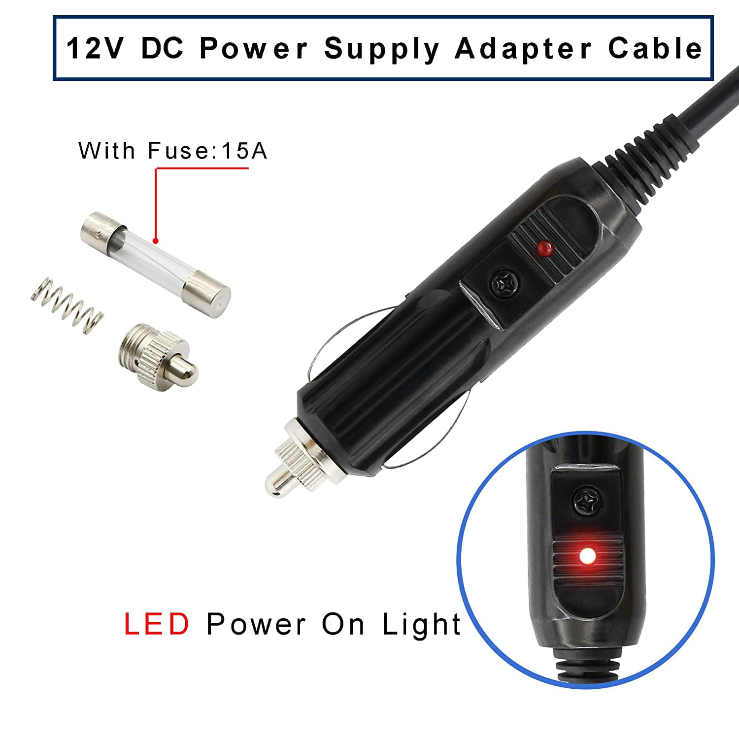 Accessory USA Car DC Adapter for Cobra XRS-9950 XRS-9965 XRS-9990 Auto  Vehicle Boat RV Cigarette Lighter Plug Power Supply Cord Charger Cable PSU
