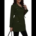 thumbnail image 2 of Abrigo Impermeable con Capucha para Mujer, Ligero y Plegable, Cortavientos Verde M, 2 of 10