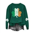 thumbnail image 2 of Luxalzxs St Patricks Day Sweatshirt for Women Saint Patrick's Day Shamrock Printed Round Neck Long Sleeve T-Shirt Loose Tops, 2 of 3