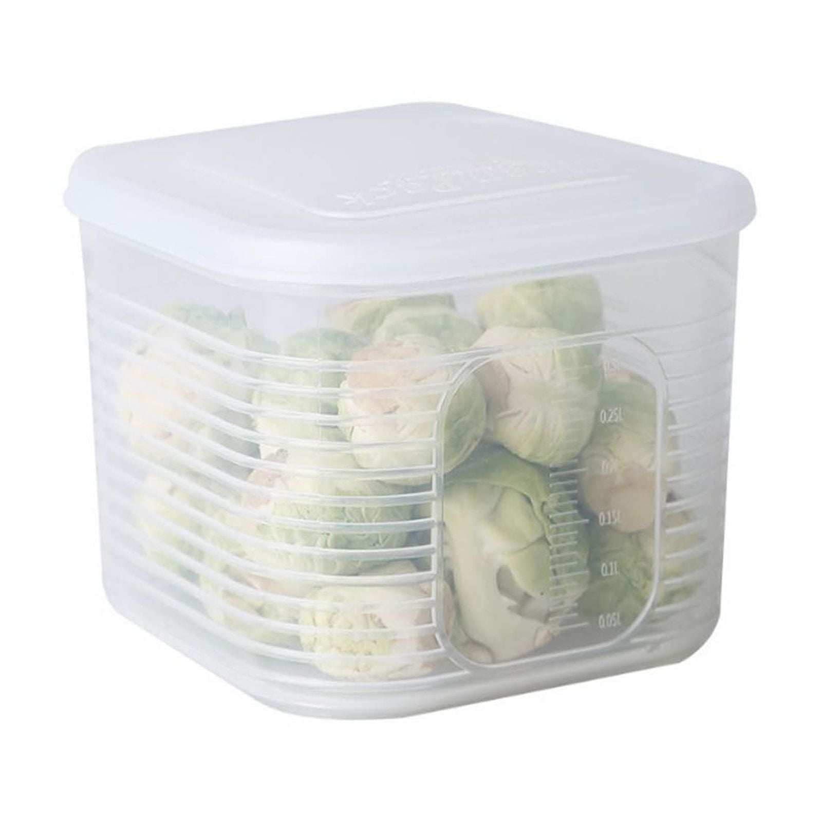 Refrigerator Food Storage Container With Sealed Lid Compartment Produce Organizer Airtight Plastic Freshness Keeper For Fruits Vegetables Herbs Spices Leftovers Meal Prep Kitchen Pantry And Fridge