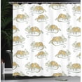 thumbnail image 3 of Ambesonne Colorful Shower Curtain, Wild Chameleon Lizard, 69"Wx84"L, Multicolor, 3 of 4