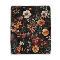 Yayeee Throw Blanket for Couch Soft Warm 60" x 80" Sofa Chair Bed Decoration, Colorful Flower