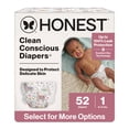 thumbnail image 2 of Honest® Clean Conscious Baby Diapers Size 1 (8-14 lbs), Hypoallergenic and Fragrance Free, 52 Count, 2 of 13