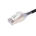 thumbnail image 3 of Monoprice Cat6A Ethernet Patch Cable - 1 Feet - Black | Snagless, Double Shielded, Component Level, CM, 30AWG - SlimRun Series, 3 of 4