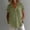 Army Green, variant on Womens Loose Fit Collared Popover Top, Cotton Linen Short Sleeve Henley Casual Blouse S-XXL,Size M