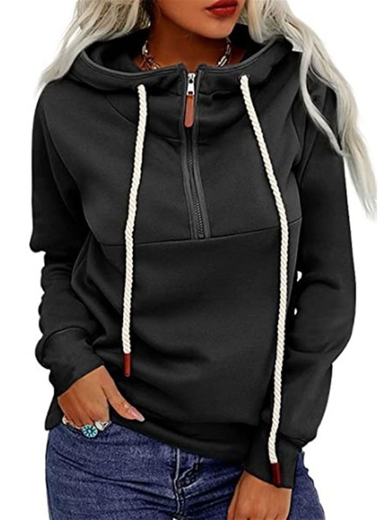 half zip up hoodie