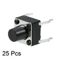thumbnail image 2 of 6x6x7mm Panel PCB Momentary Tactile Tact Push Button Switch DIP 25PCS, 2 of 4