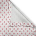 thumbnail image 3 of Ambesonne Valentine Kitchen Curtains, Hearts Pattern Plain Back, 55"x39", Pastel Pink and White, 3 of 3