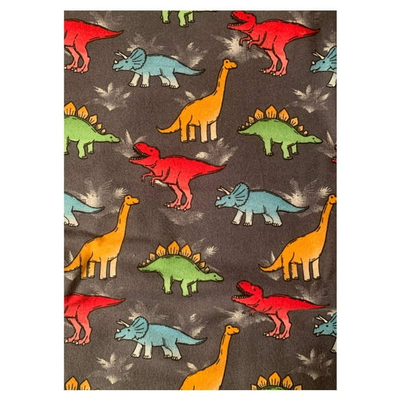 Weighted blanket, twin, dinosaurs with 10 lbs, washable flannel, child