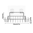 thumbnail image 3 of Birdeem Dish Rack in Sink,Sink Dish Rack,Non Perforated Soap Box, Stainless Steel, Black Bathroom Drainage, Wall Mounted Bathroom Soap Mesh, Soap Dish Basket, Soap Rack,Small Dish Rack, 3 of 9