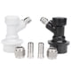 thumbnail image 2 of 4 piezas de accesorios de barril con bloqueo de bola roscado, conector de plástico con abrazadera adaptadora, 2 of 11