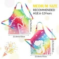 thumbnail image 2 of Qweryboo 2PCS Kids Aprons for Girls, Kids Art Aprons with Mermaid and Colorful Unicorn Print, with Adjustable Strap and Front Pocket for Toddlers Cooking Baking Gardening Art and Craft, 2 of 7