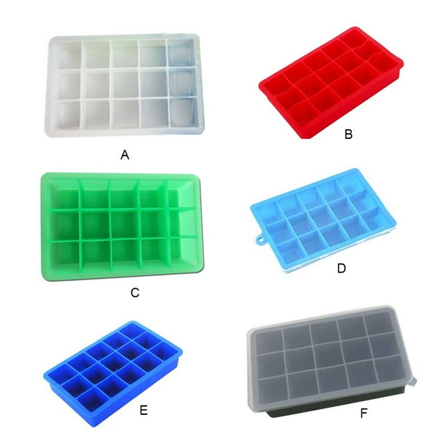 maskred Multi-grids Ice Cube Maker Mold Refrigerator Icing Wine Tray Mould DIY Reusable Molds Tool for Bar Cafe Restaurant Green 1Set