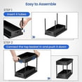 thumbnail image 5 of 2-tier Under Sink Organizer With Sliding Storage Drawer, Cabinet Basket Organizer For Bathroom Kitchen, 5 of 5