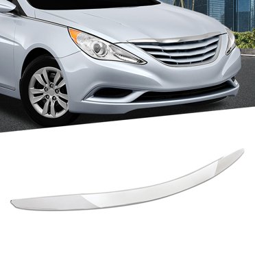 Chrome Front Upper Grille Hood Molding Trim For 2011-2013 Hyundai Sonata (Direct Replacement)