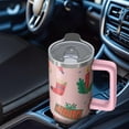thumbnail image 5 of 30 Oz Holiday Reindeer Plaid Tumbler With Handle, Xmas Coffee Travel Mug Cup, Christmas Gift, 5 of 5