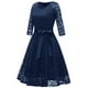 thumbnail image 2 of Vestido de Encaje de Manga Larga Con Cuello en V Y Temperamento Vintage Para Mujer Odeerbi  ODB114151, 2 of 5