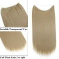 thumbnail image 6 of Benehair Adjustable Headband Invisible Wire Hair Extensions Highlight Long Wavy Curly Synthetic Hairpiece for Women Heat Resistant Fiber No Clip, 6 of 8
