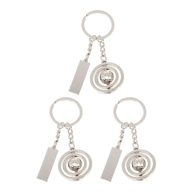 MasteelfCA 3Pcs Decorative Football Key Chain Backpack Hanging Ornament Sports Club Gift
