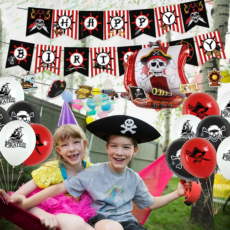 AYUQI Pirate Themed DIY Birthday Party Decorations for Kids Baby