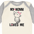 thumbnail image 4 of Inktastic Nonni Loves Me Granddaughter Kitty Cat Girls Long Sleeve Baby Bodysuit, 4 of 5
