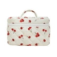 thumbnail image 1 of Stylish Floral Quilted Cosmetic Bag Set for Women Large Travel Toiletry Organizer and Storage Pouch, 1 of 4