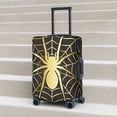thumbnail image 2 of Lsque Gold Spider On The Web Printed Luggage Cover, Travel Luggage Protector,Scratch and Dirt Resistant, Fits 18-32 Inch Luggage - Small, 2 of 9