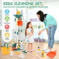 thumbnail image 6 of JoyStone 12 Pcs Dinosaur Kids Cleaning Set, Pretend Play Kit Toddler Role Play Toys Kids Broom and Mop Set for Girls Boys Age 3+, Christmas Birthday Gift for Girls Boys, Green, 6 of 7