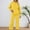 Yellow, variant on Womens Sweatsuits 2 Piece Hoodie Long Sleeve Pullover and Baggy Sweatpants Lounge Fall Matching Sets Athletic Set