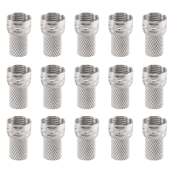 New Arrivals 15 Pcs RG6 F-Type Twist-On Coax Coaxial Cable Connector Male for CCTV Camera