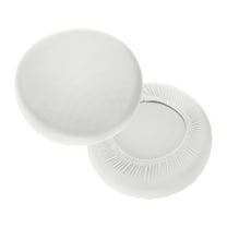 Uxcell 2 Pack Stool Covers Round, 11-15 Inch Bar Stool Covers Washable Dustproof Slipcover Seat Cushion with Elastic for Bar Kitchen Living Room Decor, White