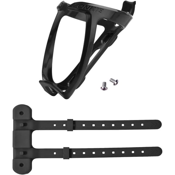 ZONKIE Bike Water Bottle Cage Kit, No-Drill Silicone Adapter