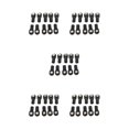 thumbnail image 1 of Tholdsy Paquete de 10 extremos de barra de acoplamiento RC Car Linkage Ball Heads Joint Link Holders Accesorios automotrices Reemplazo para Axial SCX10 B Type2 NO2 Tholdsy CBP163565, 1 of 6