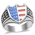 thumbnail image 1 of Alamode TK3192-7 Men High Polished Stainless Steel Ring with Epoxy in Multi Color - Size 7, 1 of 1