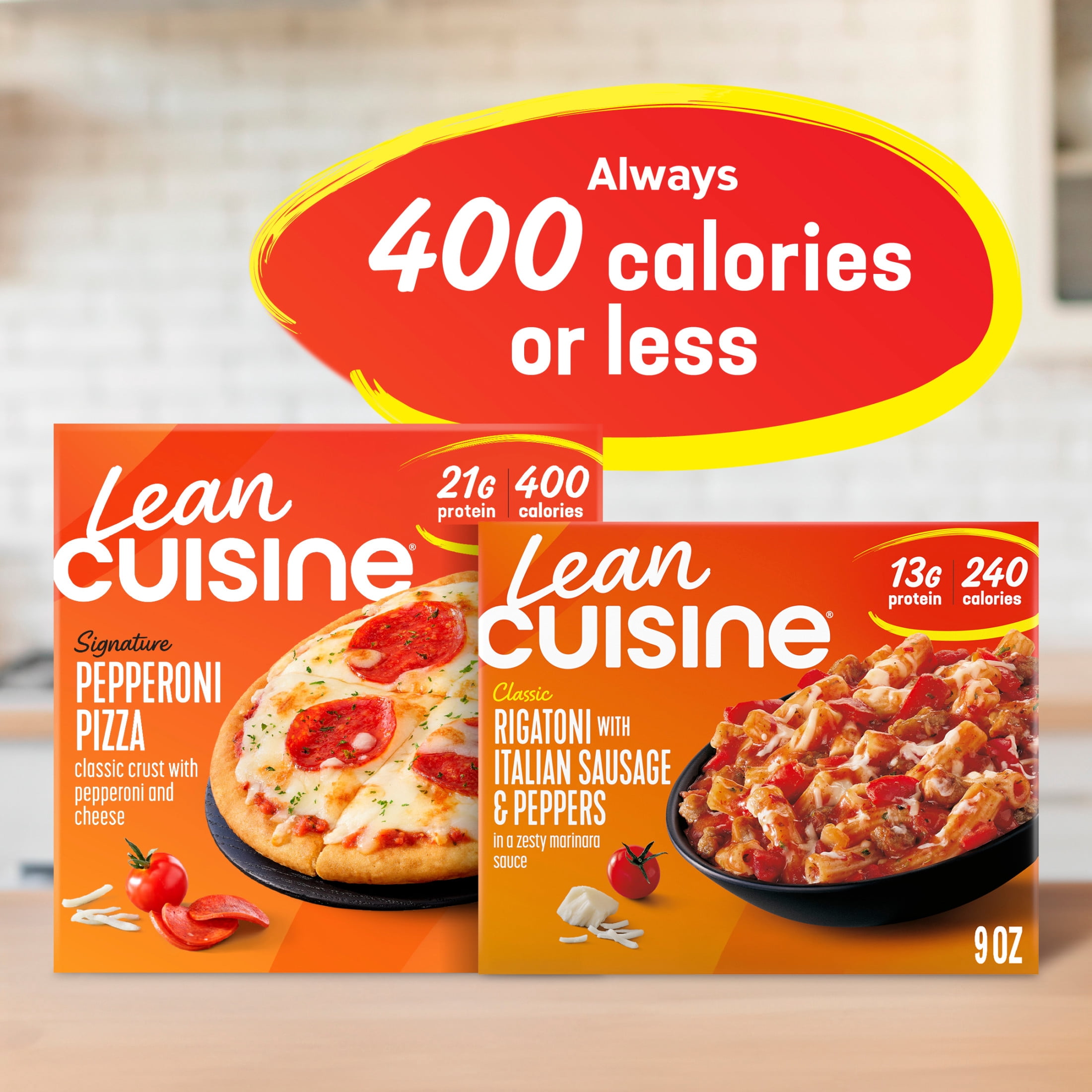 Lean Cuisine Rigatoni with Italian Sausage and Peppers, Frozen Meals, Frozen Lunch 9 oz