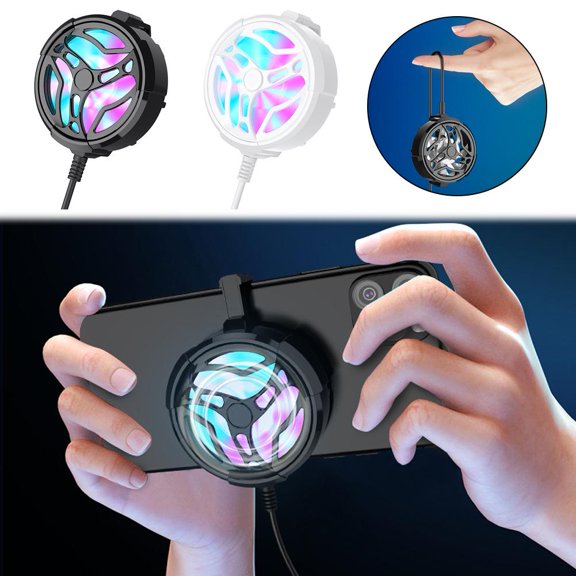 QHUDLV FROVOL Cell Phone Cooling Fan,Universal Phone Semiconductor Radiator, Portable Game Fan