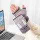 thumbnail image 4 of Guantes con calefacción de invierno Biking Cálido Mittens Mittens USB Indoor Al aire libre Tamaño sin aislado térmico Suministros para el hogar Gris, 1 par seitruly HA011726-02, 4 of 7